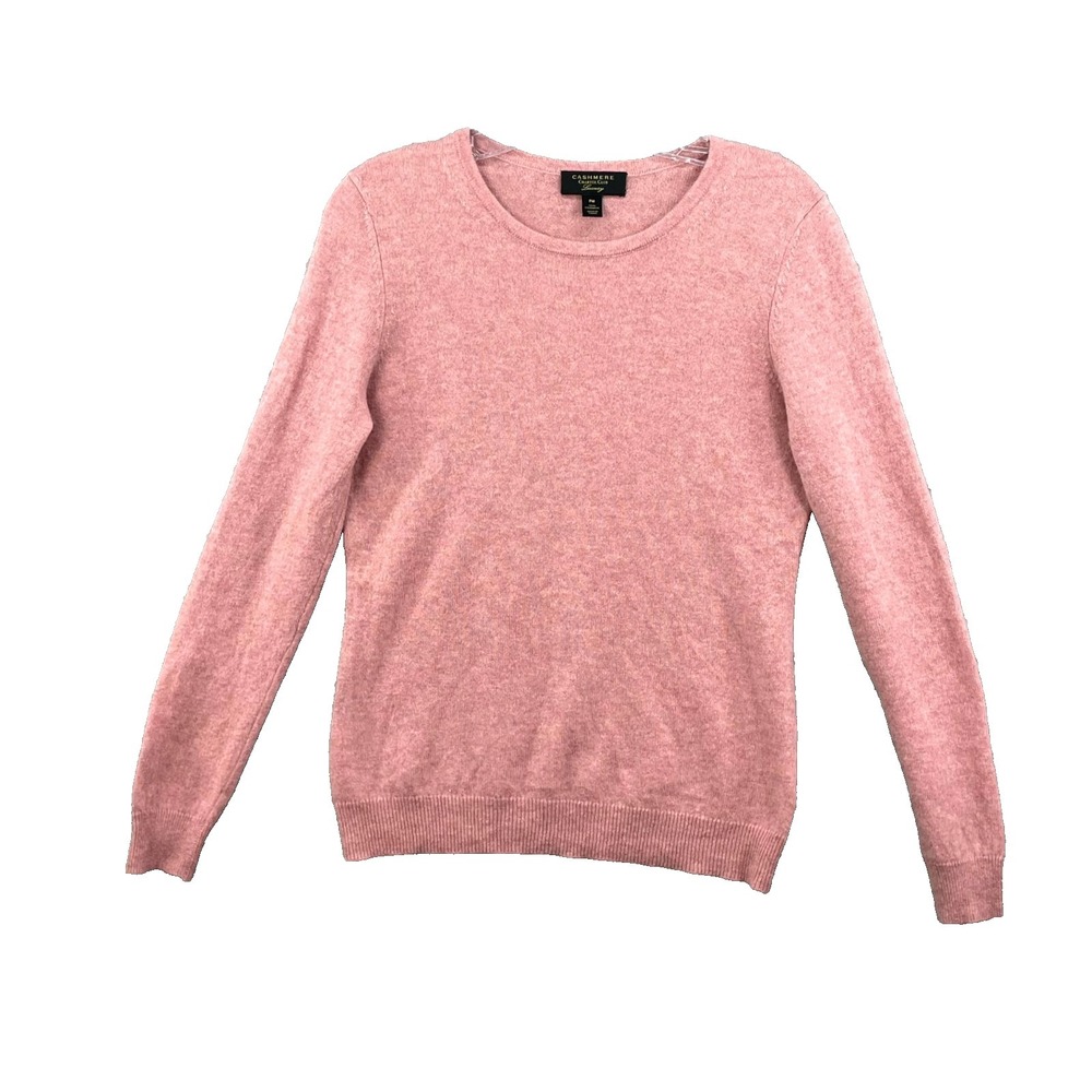 Charter Club Sweater Womens Petite Medium Pink Cashmere Luxury Minimalist Preppy